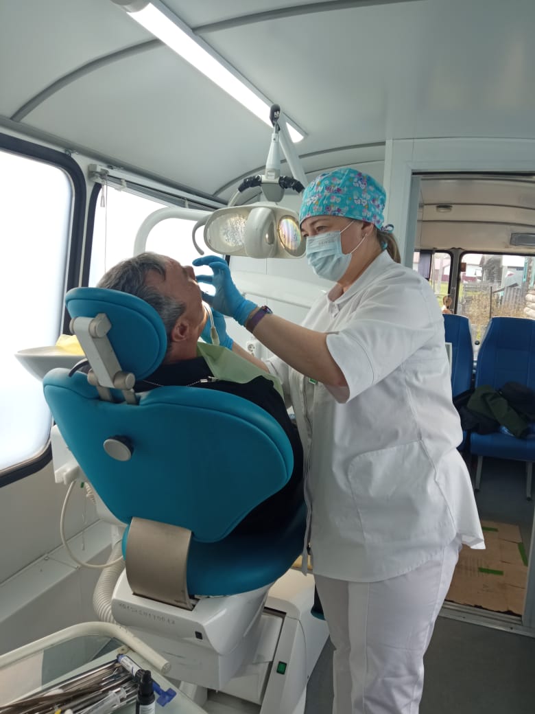 13 мая бригада врачей-стоматологов АУЗ РСП прибыла в деревню Матавла Дуванского района.